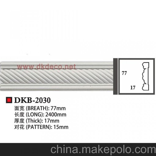 供應(yīng)德科DKB-2003上海pu線條，pu線板,歐式線條，素面平線圖片