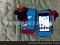 韩国正品现货 6款3D爆笑学院IPHONE4 4S硅胶手机壳 保护壳 手机套