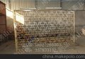 供应镀金色不锈钢花格尺寸定做，不锈钢隔断图片，不锈钢屏风厂家