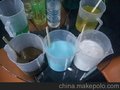 洗发水生产设备安装调试现场和洗发水样品