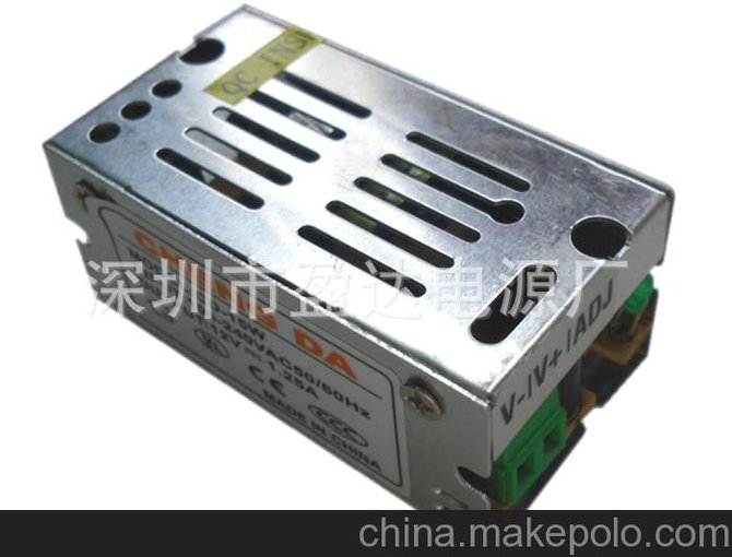 供應監控攝像機電源15W鐵殼開(kāi)關(guān)電源 12V1.25A電源適配器圖片