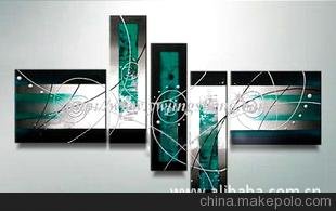 純手繪立體賓館酒店客廳裝飾畫 家裝工藝油畫批發(fā)圖片
