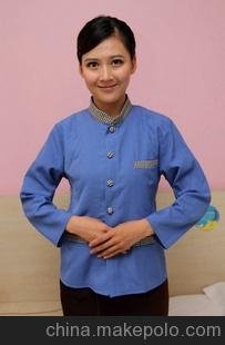 賓館制服女 酒店客房保潔服長袖 保潔員秋冬裝 酒店工作服秋冬圖片