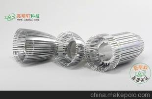 深圳亮明軒定制加工類大功率射燈外殼,COB燈具外殼定制圖片