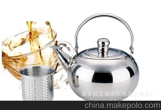 小額批發(fā) 不銹鋼潮安玲瓏壺/燒水茶壺彩塘玲瓏壺/鳴音水壺圖片