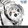 CASIMA新款卡斯曼品牌手表 男表防水正品鋼帶日歷計時碼表8201-S8