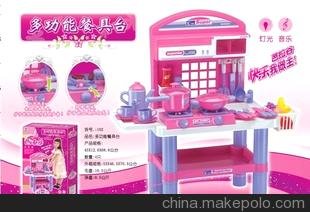 雄城正品102 兒童過家家玩具 仿真多功能餐具臺 帶燈光聲音3C圖片