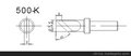 批发 500-K 刀口型烙铁头 内热式烙铁头 非标定做500系列烙铁头
