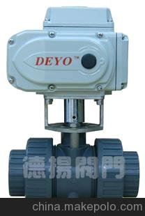 廠家直銷 UQ921F電動UPVC球閥 CPVC/PVDF塑料雙由令電動球閥圖片