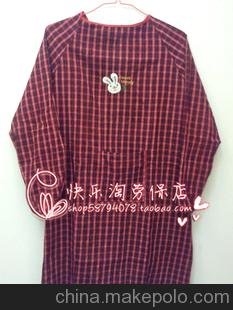 倒背衣 工作罩衣 成人反穿衣 全棉 圍裙 大人罩衣圖片