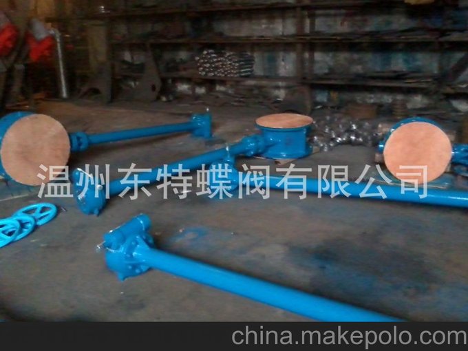 供應(yīng)加長桿電動硬密封法蘭或?qū)A蝶閥，鋼制蝶閥，圖片