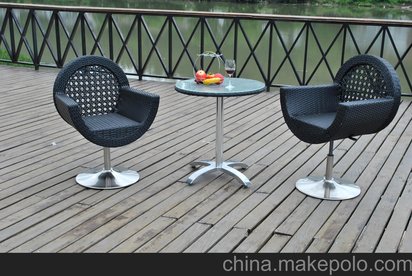 专业品质 厂家批发供应各类最新仿藤家具 金属骨架欧式餐椅