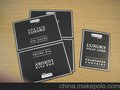 商标吊牌定制 礼品挂卡 JACK 家纺折卡 彩卡 烫银卡头