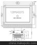 MP3用128*64黄绿膜COG (LCM液晶模块）