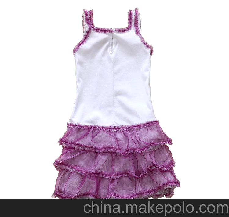2013外貿童裝夏季新款 女童淑女吊帶裙 女童蛋糕裙 莎莎裙