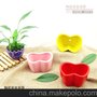 批发供应 陶瓷小花盆 1322四色供选 迷你小花盆 创意双心小花盆