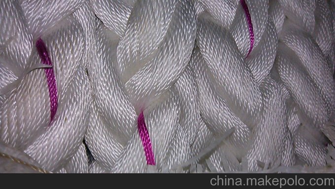 泰州遠(yuǎn)航 廠家直銷8/八股丙綸長(zhǎng)絲船用纜繩 繩纜 繩索圖片