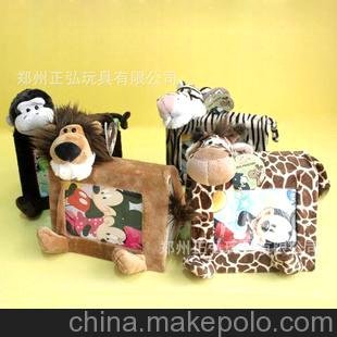 毛絨玩具 辦公禮品 NICI虎鹿獅猴 新款6寸 毛絨相冊 批價(jià)另議圖片
