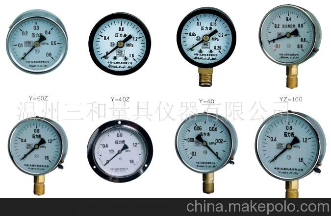 軸向壓力表Y-40Z圖片