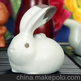 熱銷玉兔茶 盤零配件 精品紫砂茶寵 汝窯 茶寵擺設(shè) 廠家批發(fā)圖片