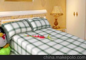 竹纤维（竹浆纤维）床上用品三件套款式多样，颜色粉绿，