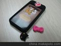 新款 Idock 蘋果4代 iphone4 4S 輕松熊 果果CC 硅膠套 保護殼