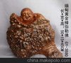 黄金樟根雕弥勒佛摆件 家居饰品 木雕工艺品 用品 礼品3880