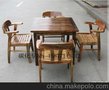 厂家直销 火烧木休闲餐桌椅 K-026 鑫顺家具