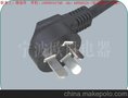 供应其他PSB-16中国CCC认证 三芯插头电源线 烟斗插