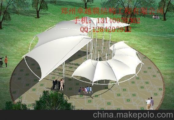 原平膜結構停車(chē)棚 膜結構景觀(guān) 膜結構看臺圖片