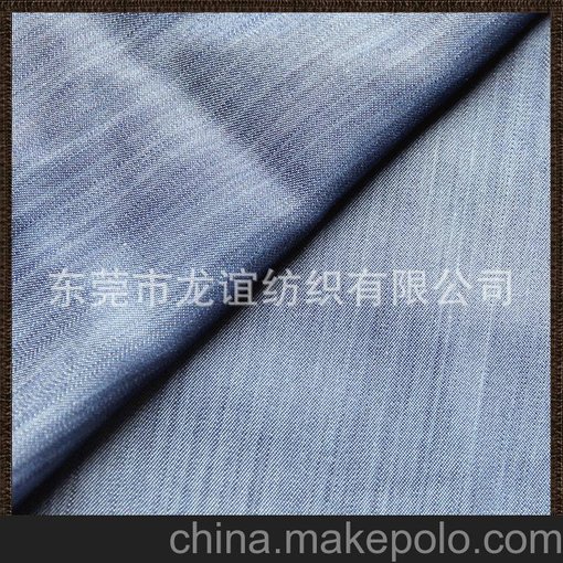 棉彈絲光牛仔 賽絡(luò)紡牛仔面料 特色布料 精品牛仔款21*21/40D圖片