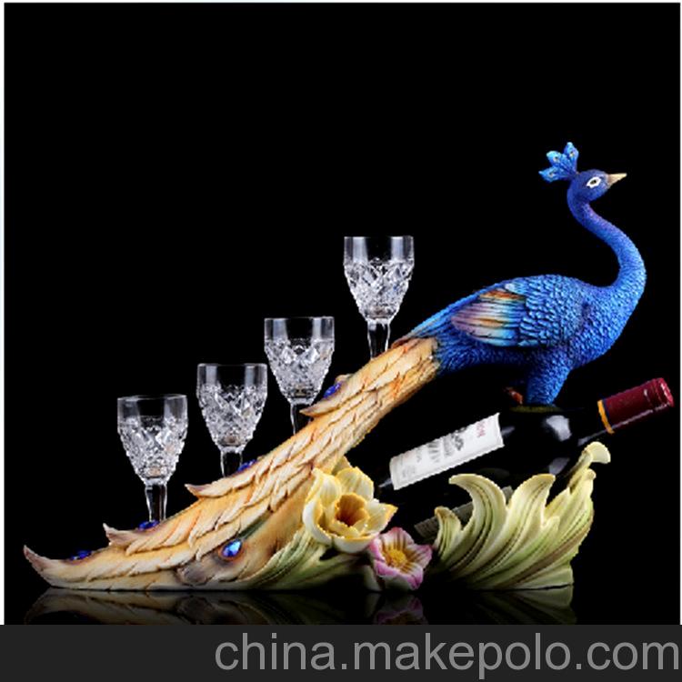 供應(yīng)高端奢華時(shí)尚創(chuàng)意高品味孔雀果盤 酒店會(huì)所裝飾擺件20002