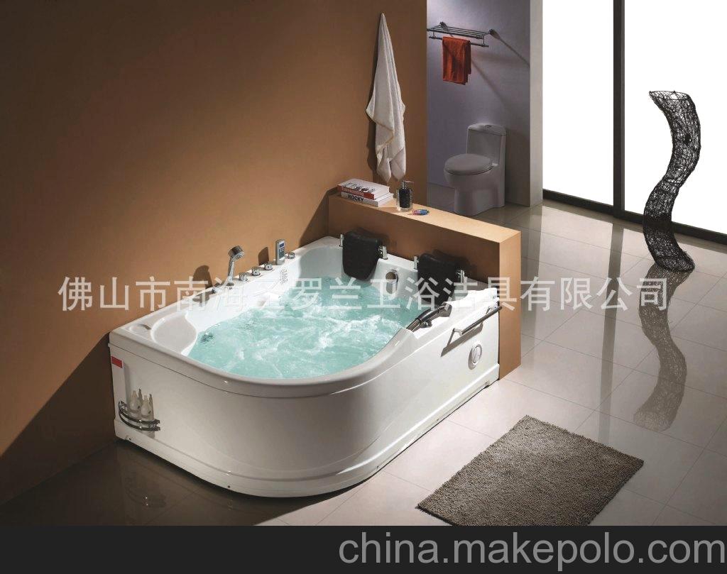 優(yōu)質(zhì)j進(jìn)口亞克力雙人沖浪按摩浴缸Jacuzzi/Masage Bathtub