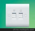 c3松本 四芯電話(huà)/八芯電腦信息插座(帶保護門(mén))圖片