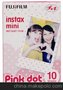 富士 一次成像instax mini拍立得 迷你胶片 粉色圆点