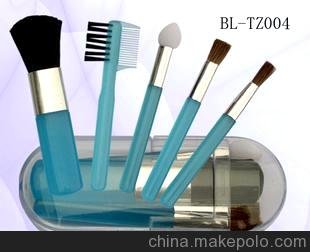 廠家直銷美容套塑料筒子裝化妝刷套裝 曬紅刷 眼影刷 唇刷 眉梳圖片
