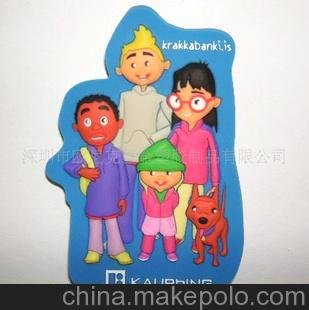 供應(yīng)家庭圖案PVC冰箱貼，磁鐵，寫字板貼圖片