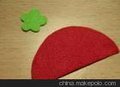 背胶绒布条  圆形背胶绒布  背胶红色绒布条