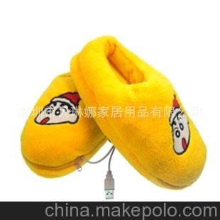 毛絨玩具廠家生產(chǎn)批發(fā)供應(yīng)USB保暖拖鞋圖片