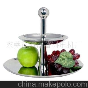 不銹鋼雙層出口果盤圖片