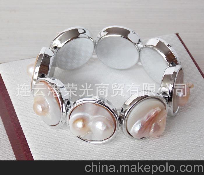 批發貝殼飾品 明星 夏季熱品 單排珍珠貝手鏈BK-SL-A02