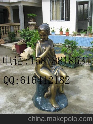 玻璃鋼人物雕塑、玻璃鋼美人魚(yú)雕塑、歐式雕塑圖片