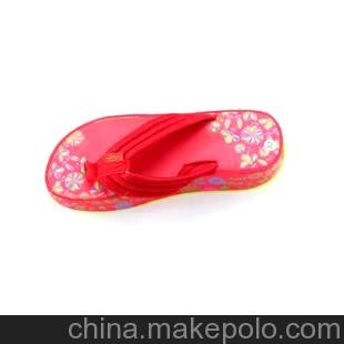 時尚個性厚底大紅鞋底印花百搭防滑簡約款女士人字拖3686現(xiàn)貨圖片