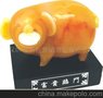 富贵临门琉璃猪