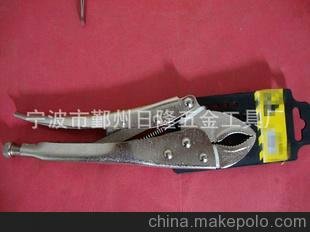 優(yōu)質(zhì)45#鋼電鍍鍍鎳圓口大力鉗（鉗口鍛打）圖片