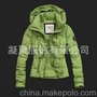 005 女款徽章 女士中長款連帽af羽絨服
