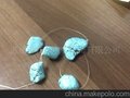 天然绿松石不规则形15mm-20mm裸石