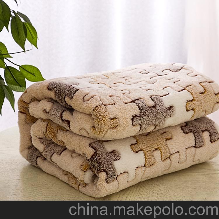 廠家供應 熱銷 爆款 新品膠印珊瑚絨毛毯