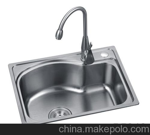 供應304不銹鋼水槽 一體拉伸單槽5643圖片
