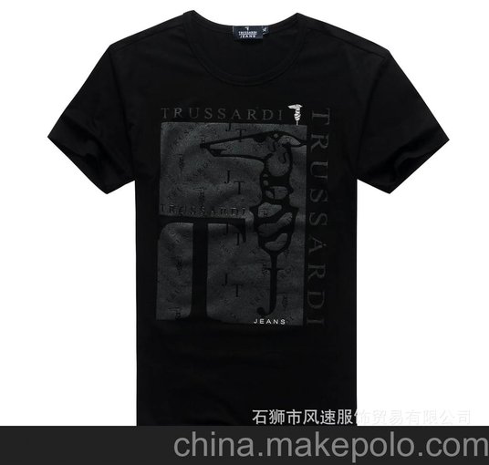 石獅貨源廠價批發(fā) 品牌正品外單尾貨男士短袖圓領(lǐng)t恤 免費(fèi)加盟圖片